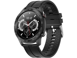 Reloj inteligente redondo para hombre, resistente al agua IP68, con monitor de frecuencia cardíaca y podómetro, compatible con iOS y Android (negro) Bestvite