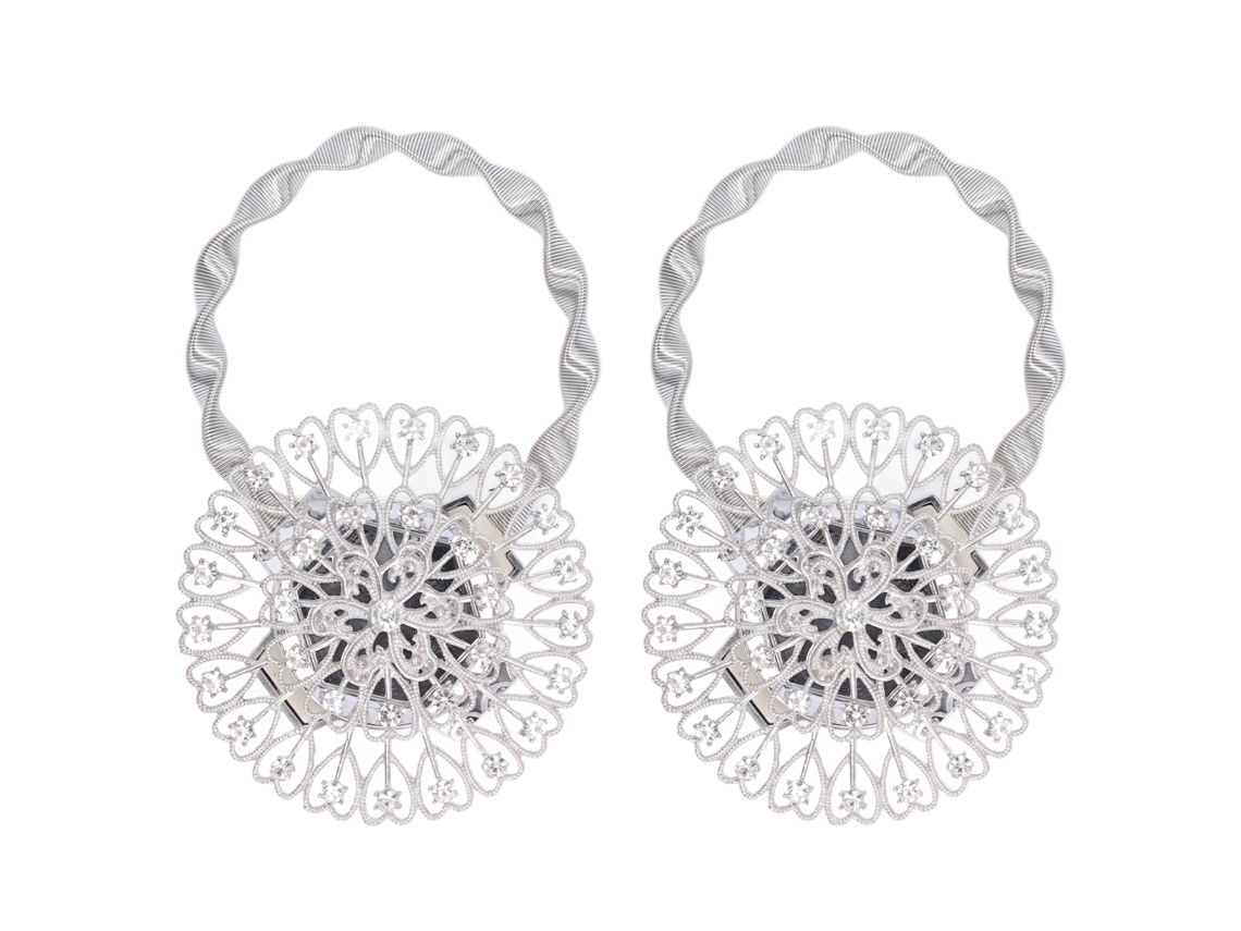 2 Pinzas Magnéticas De Cristal Brillante Para Cortinas, De Acero Inoxidable, Para Decoración.