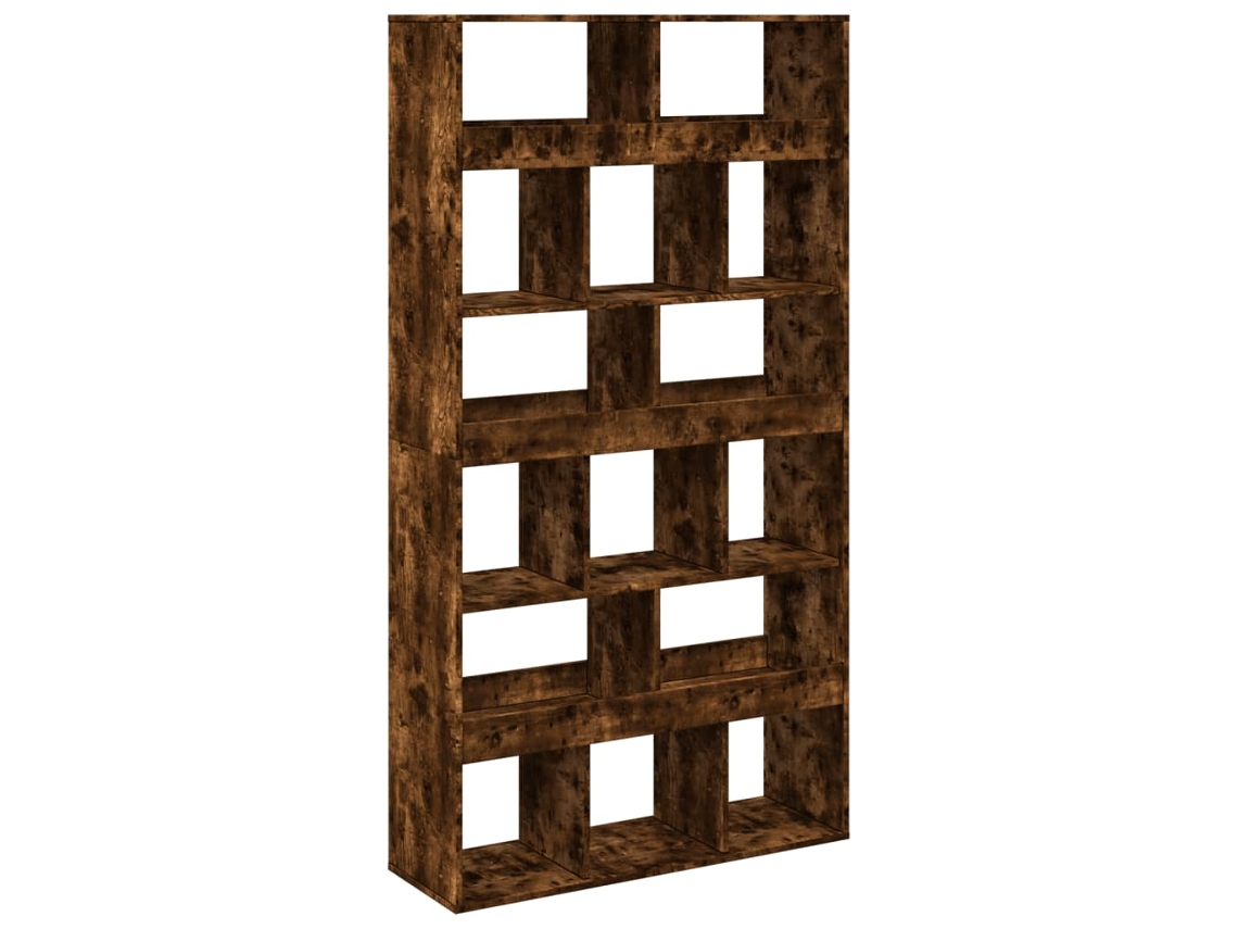 Estantería de madera de roble ahumado de MAISON EXCLUSIVE (100x33x187,5 cm)
