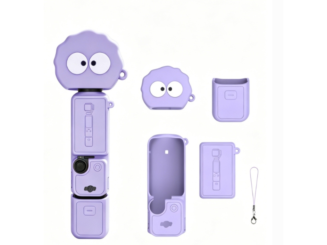 Funda Protectora Para Cámara Dji Osmo Pocket 3, Silicona Suave (morado) Czhhmart