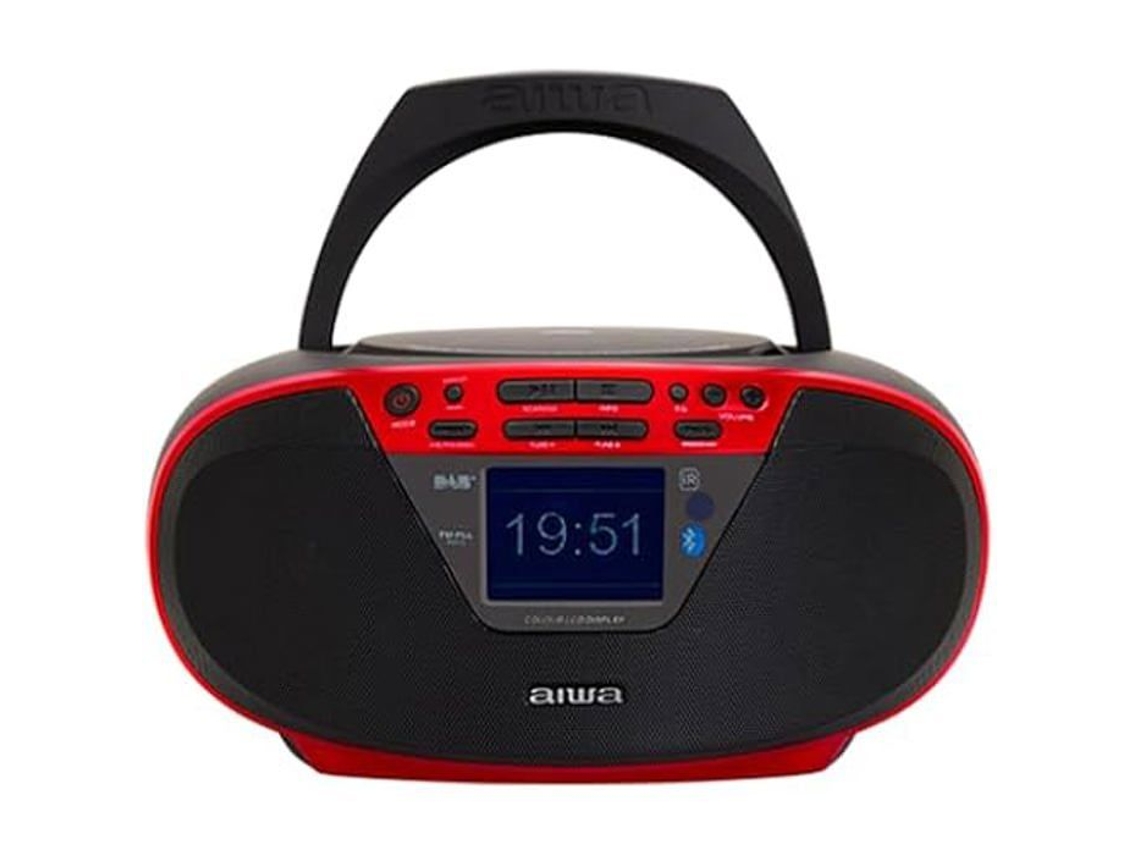 Boombox Aiwa Bbtu 500dab/rd Radio Cd Portatil Dab Bluetooth 5.0 Pantalla 2.4
