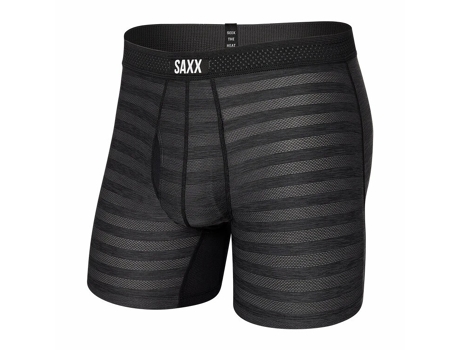 Bóxer de Hombre SAXX Calzoncillos Droptemp Cooling Mesh Negro (XS)