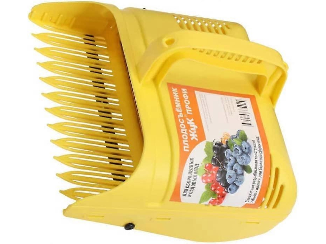 Cuchara recolectora de bayas silvestres con peine de metal y mango ergonómico para arándanos y bayas.