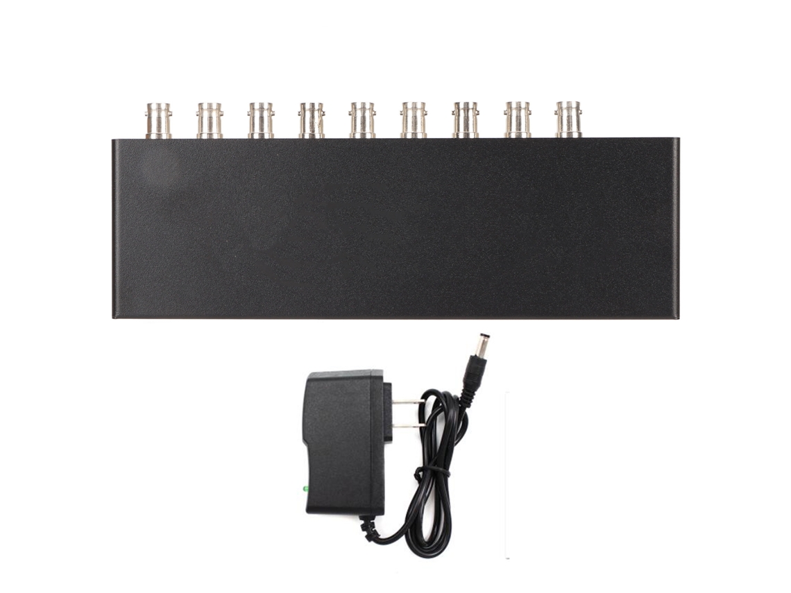 Amplificador de distribución SDI (división 1x8, compatible con 1080p)