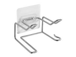 Soporte para secador de pelo de acero inoxidable, no requiere taladrar, resistente al agua, carga máxima de 5 kg.
