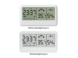 Higrómetro digital que mide la temperatura y la humedad