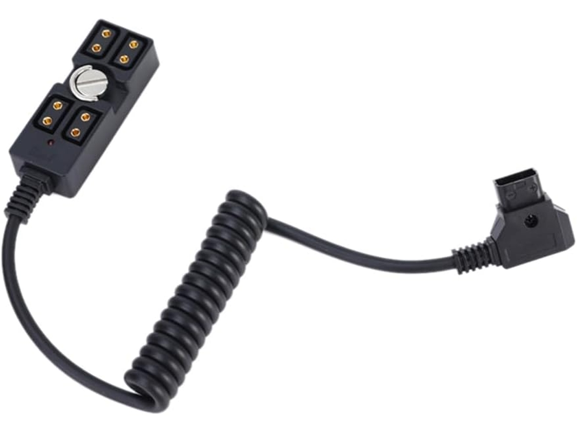 Cable divisor de conector D-tap macho a 4 conectores para concentrador de alimentación SFUSHOS con montura V.