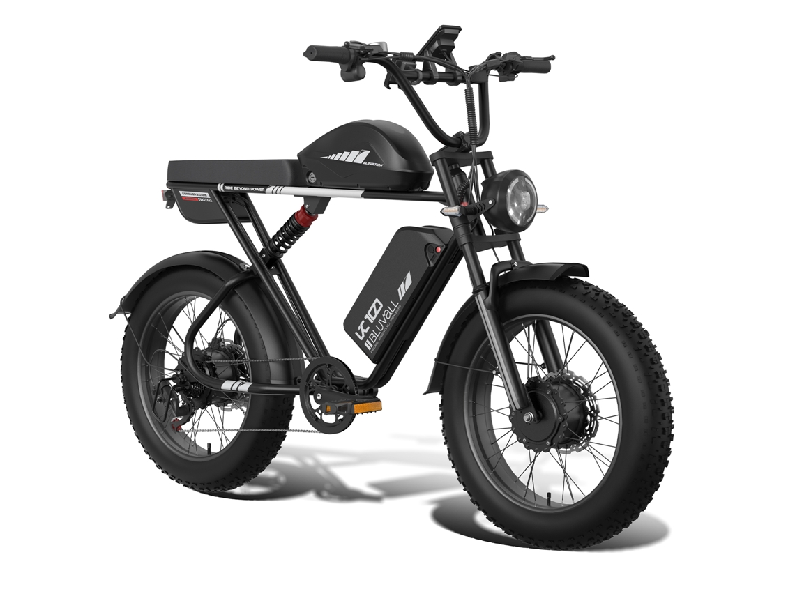Moto De Cross Eléctrica Bluvall K10, Batería Doble De 52 V Y 43 Ah, Suspensión Completa.