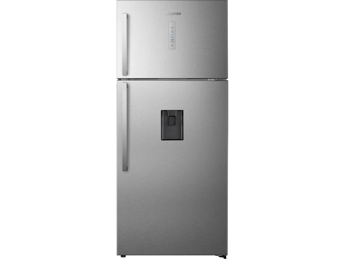 Frigorífico y congelador independiente Hisense RT728N4WCE de 552 L, de metal.
