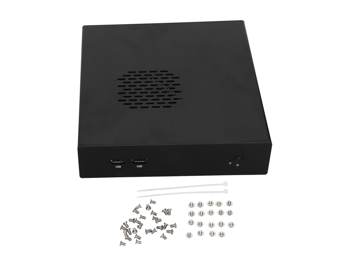 Caja De Computadora De Escritorio Mini Itx Htpc Con Buena Disipación De Calor, Exquisita, Compacta Y Negra