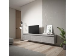 Mueble TV, Televisión, 240x45x35 cm, Colgado, Suspendido, Cemento SKRAUT HOME