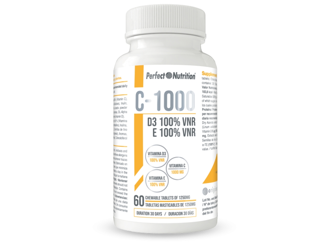 Vitamina C 1000 + Vitamina E + Vitamina D3 60 Comprimidos GEN PROFESSIONAL