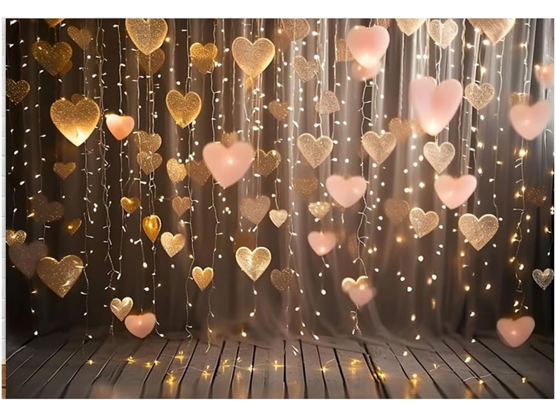 210x150 Cm Decoraciones Para Fiestas Europeas Y Americanas Globo Rosa De Moda Pancarta De Corazón Fotografía A