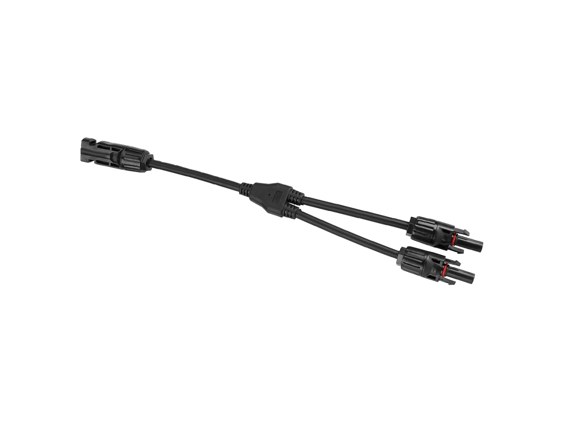 Conector macho-hembra tipo Y para cable de extensión de panel solar