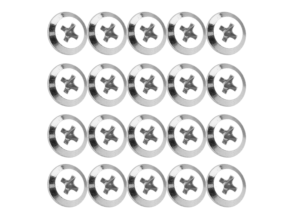 20 Tornillos De Repuesto Para Cortapelos, Sujeción De Cuchilla De Metal Plateado
