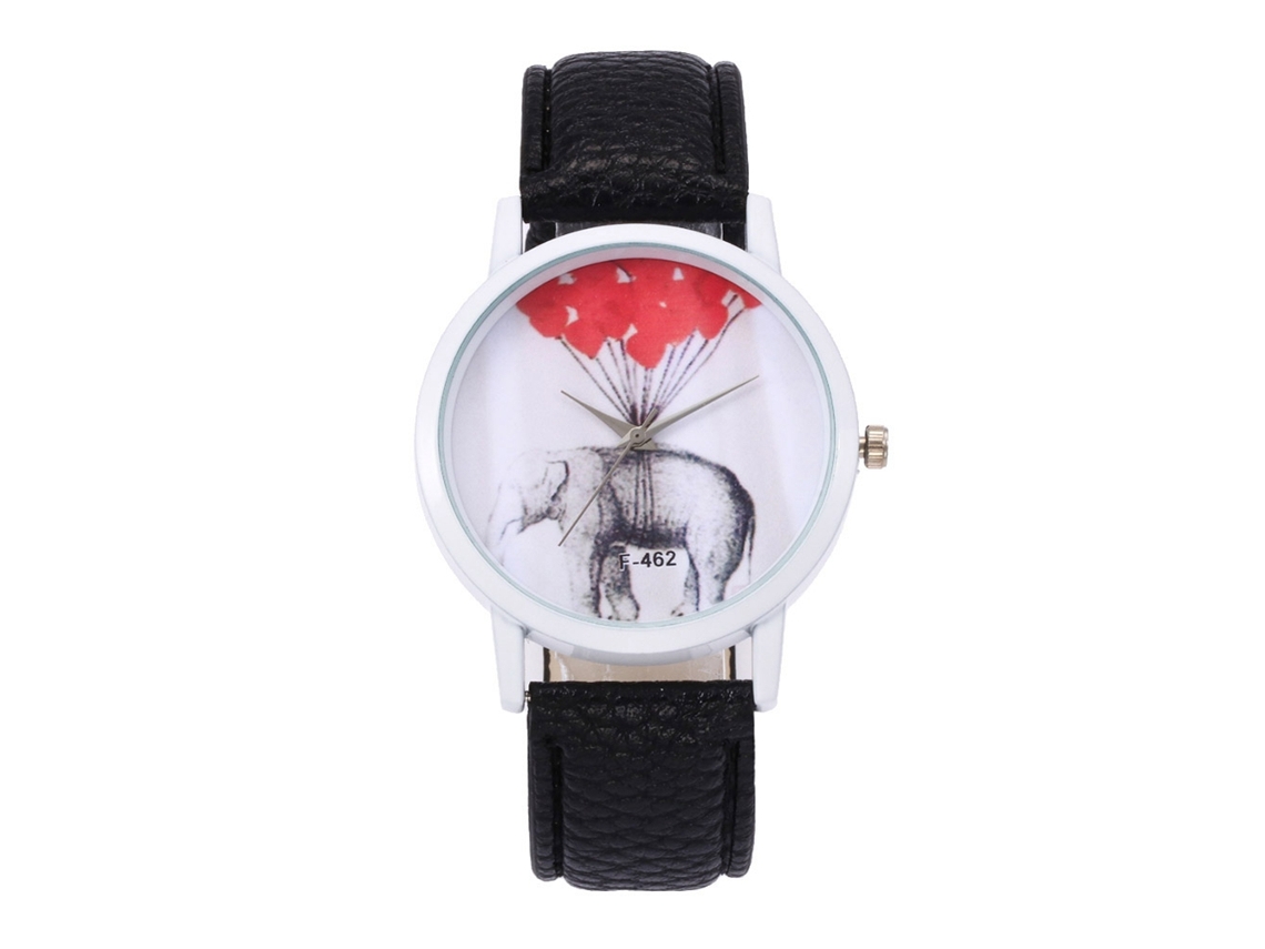 Reloj De Pulsera De Moda Para Mujer Con Correa De Pu, Esfera Redonda Y Movimiento De Cuarzo (negro).