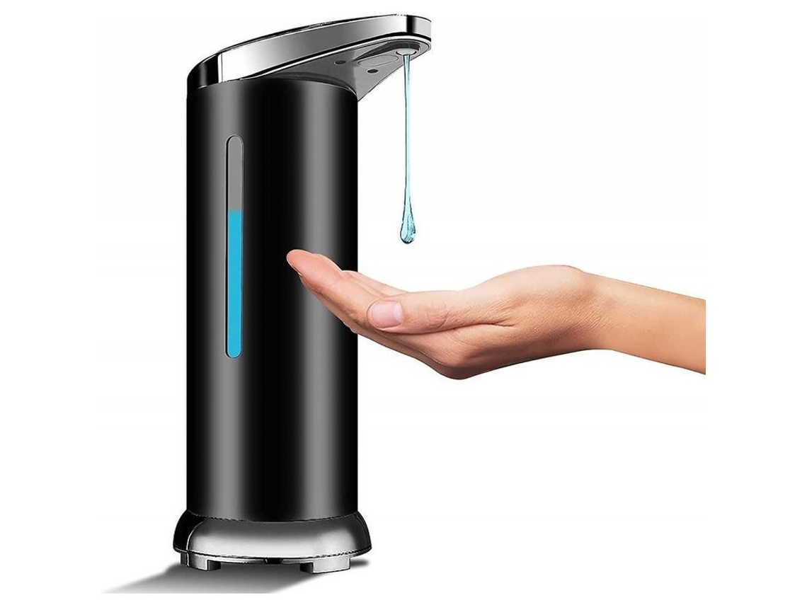 2026-dispensador De Jabón Automático De Acero Inoxidable, Dispensador Sin Toque Con Sensor Infrarrojo, Base Impermeable Negro
