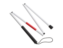 Bastón plegable reflectante rojo para personas ciegas