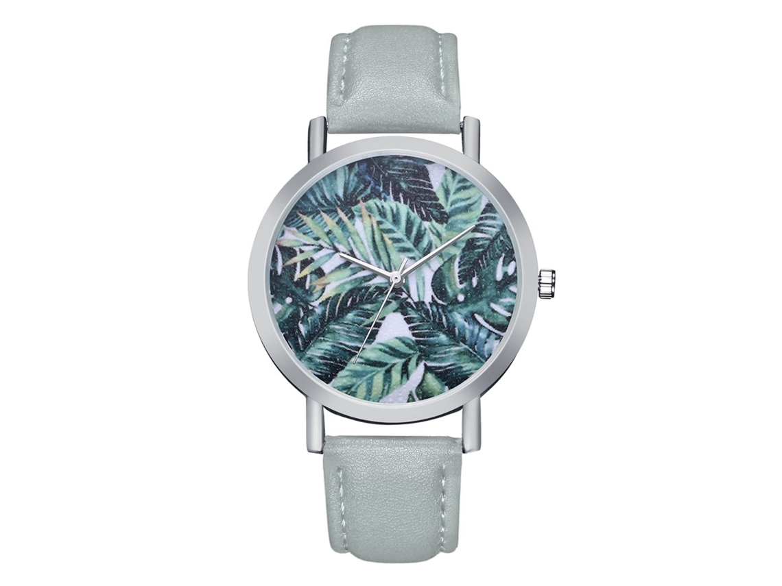 Reloj De Pulsera Minimalista Unisex Con Dial Redondo De Cuarzo (gris)