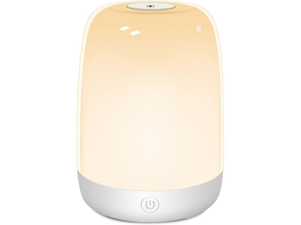 Luz Nocturna Inteligente, Mesita De Noche Con Control Táctil, Ajustable, Recargable Por Usb, Portátil.