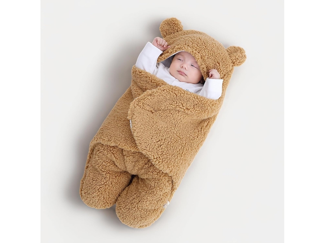 Saco De Dormir Teddy Para Bebé, Saco De Dormir Forrado Suave Para Recién Nacido
