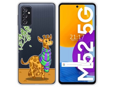 Carcasa Samsung Galaxy M52 5G TUMUNDOSMARTPHONE Dibujos Transparente Multicolor