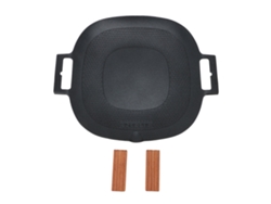 Parrilla antiadherente multifuncional para barbacoa, estufa de calentamiento uniforme, sartén para acampar al aire libre