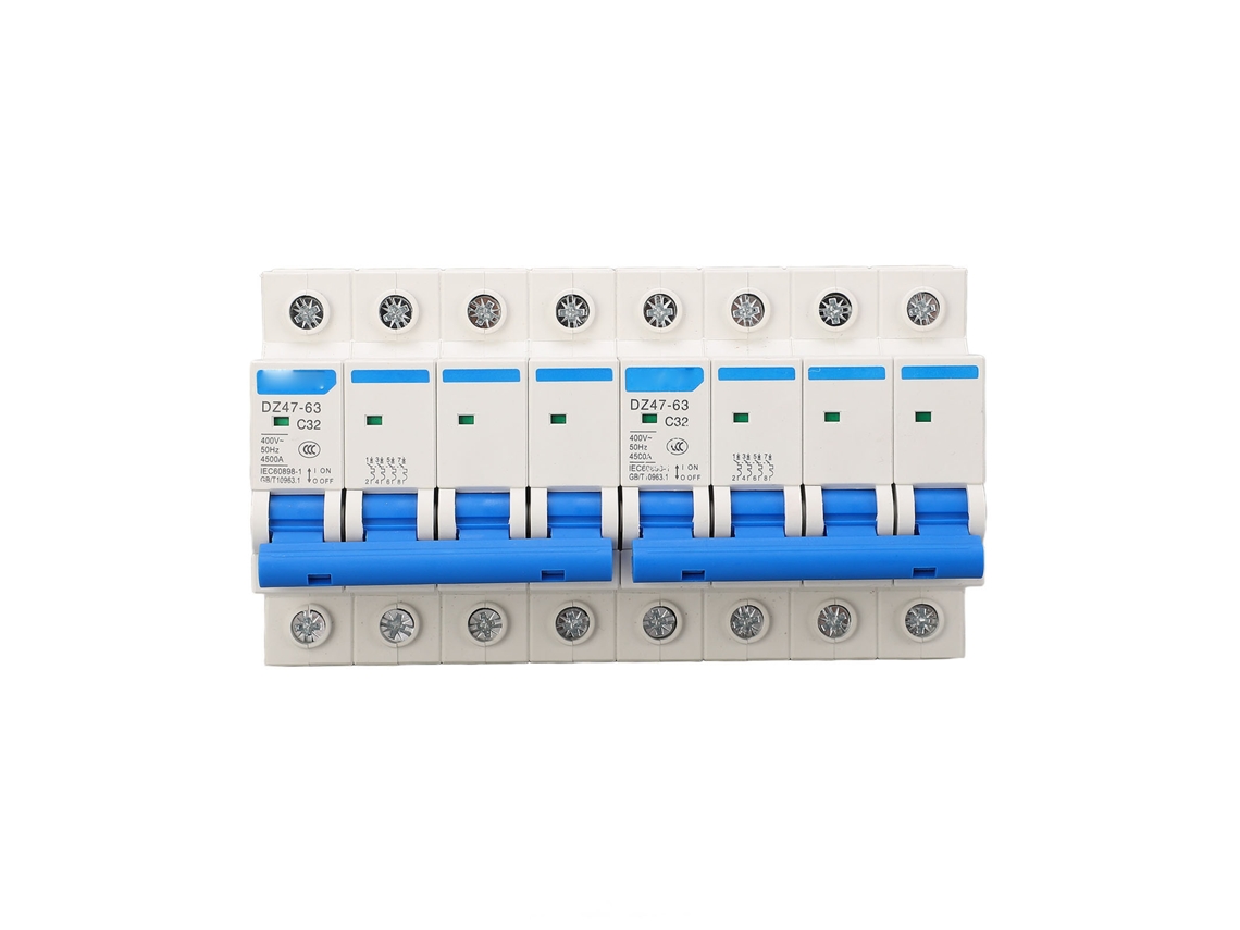 Disyuntor de enclavamiento de 4 polos, 32 A, 400 V, con interruptor de transferencia doble y capacidad de corte de 4500 A