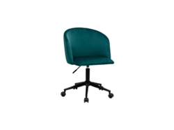 Sillón de Escritorio Terciopelo Azul Petróleo Vanity MILIBOO