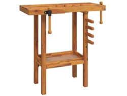 Maison Exclusive - Banco Trabajo Con Tornillos De Banco Madera Acacia 92x48x83cm