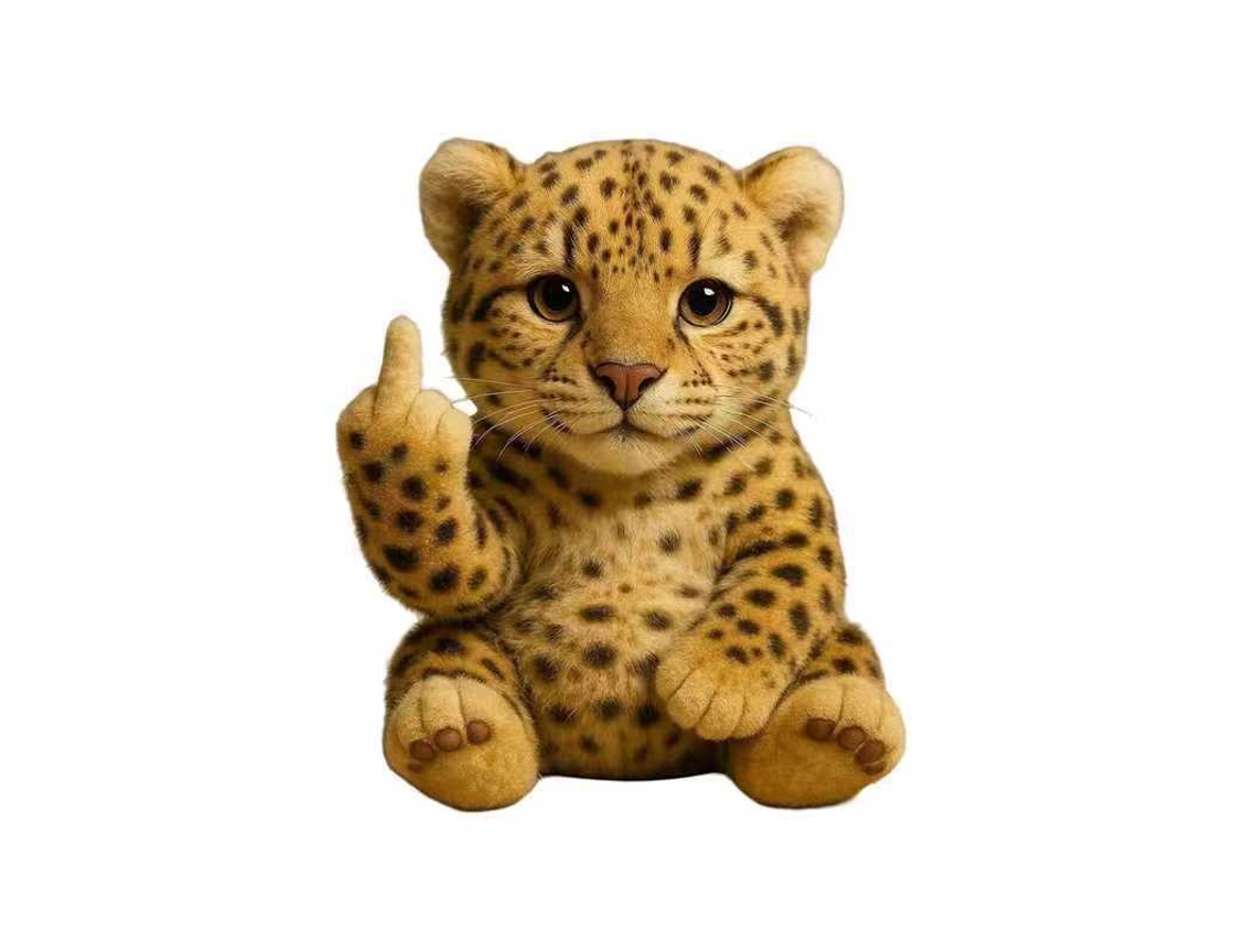 Peluche Koaly Para La Sanación Emocional, De Leopardo Realista Aliviar El Estrés, 20 Cm