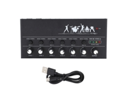 Mixer De Audio Mini De 6 Canales De 5v Dc Para Performance Musical Con Baja Ruido Y Control Sencillo