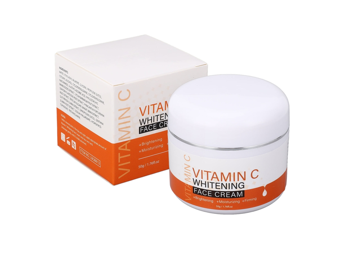 Crema Facial De Vitamina C Hidratante Antiedad Suavizante Para Piel 50g