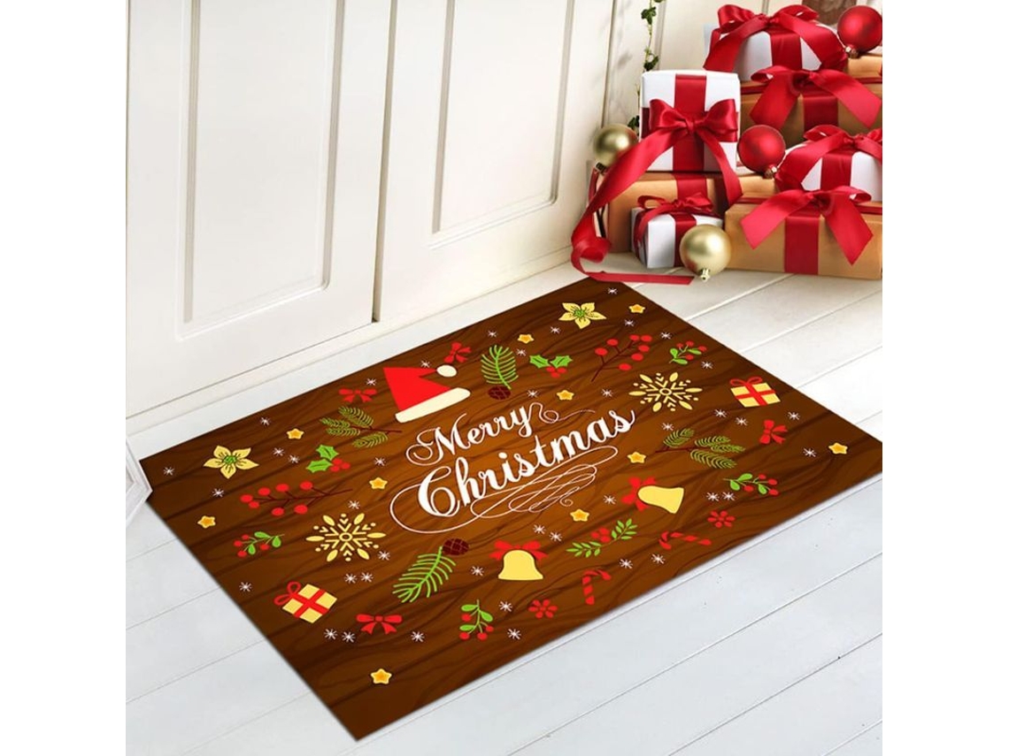 2026altiro-alfombrilla Antiderrame Navideña Absorbente Para Entrada, Decoración Del Hogar, Cocina, Baño, 40x60cm