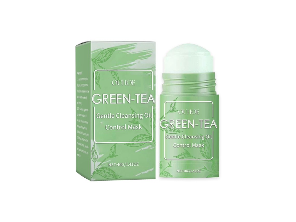 Mascarilla limpiadora para el control de la grasa con té verde.