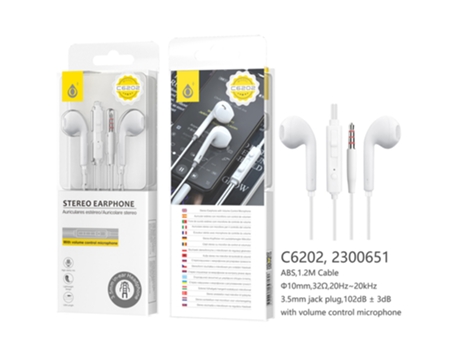 Auriculares Con Cable ONEPLUS C6202 (Blanco)
