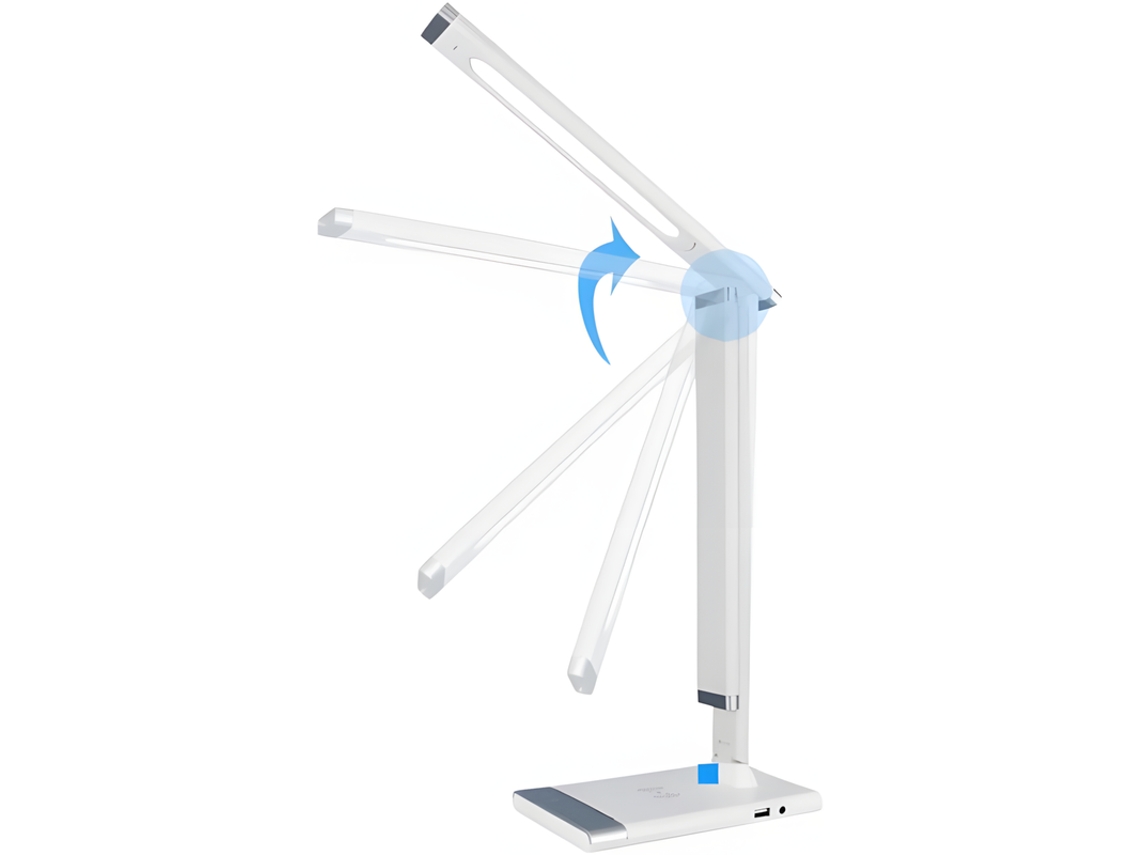 Szsmart Lámpara De Escritorio Led (blanca - Ajustable)