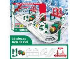 Juguete eléctrico educativo para niños con vagones de tren, regalo de cumpleaños, Mdug (38 artículos)
