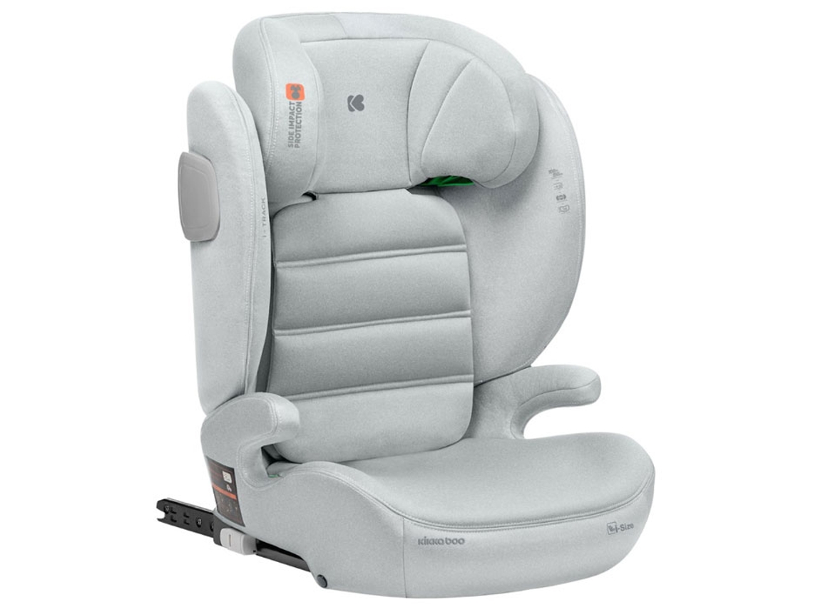 Silla de coche I-Size 100-150Cm KIKKABOO I-Track Light Grey