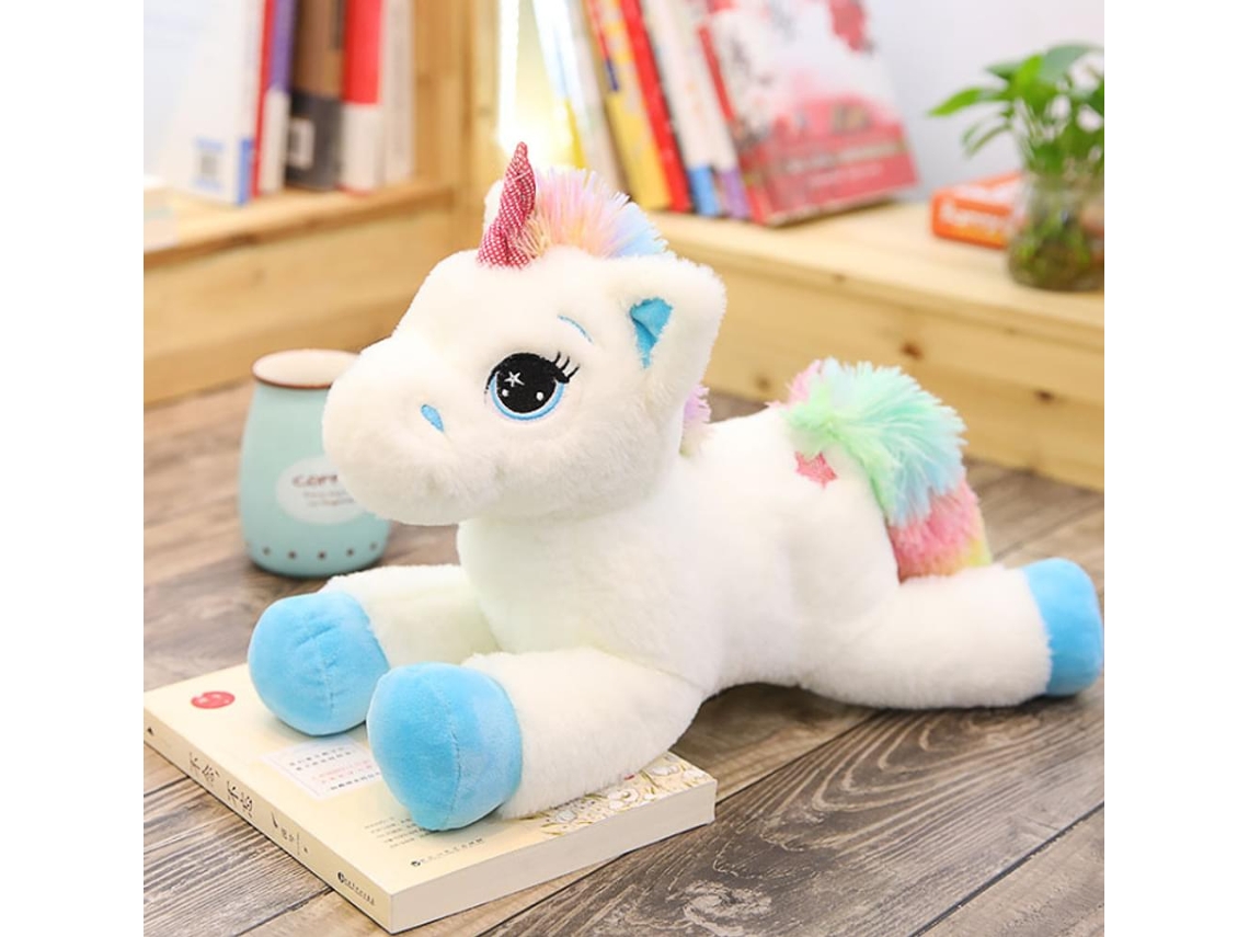 Unicornio Arcoíris Brillante, Peluche Especial Con Luz Led, Suave, No Tóxico, Cómodo Y Decorativo Para Dormitorio.