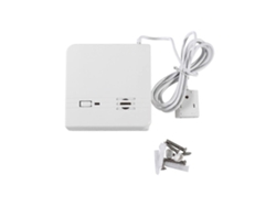 1 sensor de fugas de agua con cable para el hogar o la oficina, detector de inundaciones y fugas con alarma sonora.