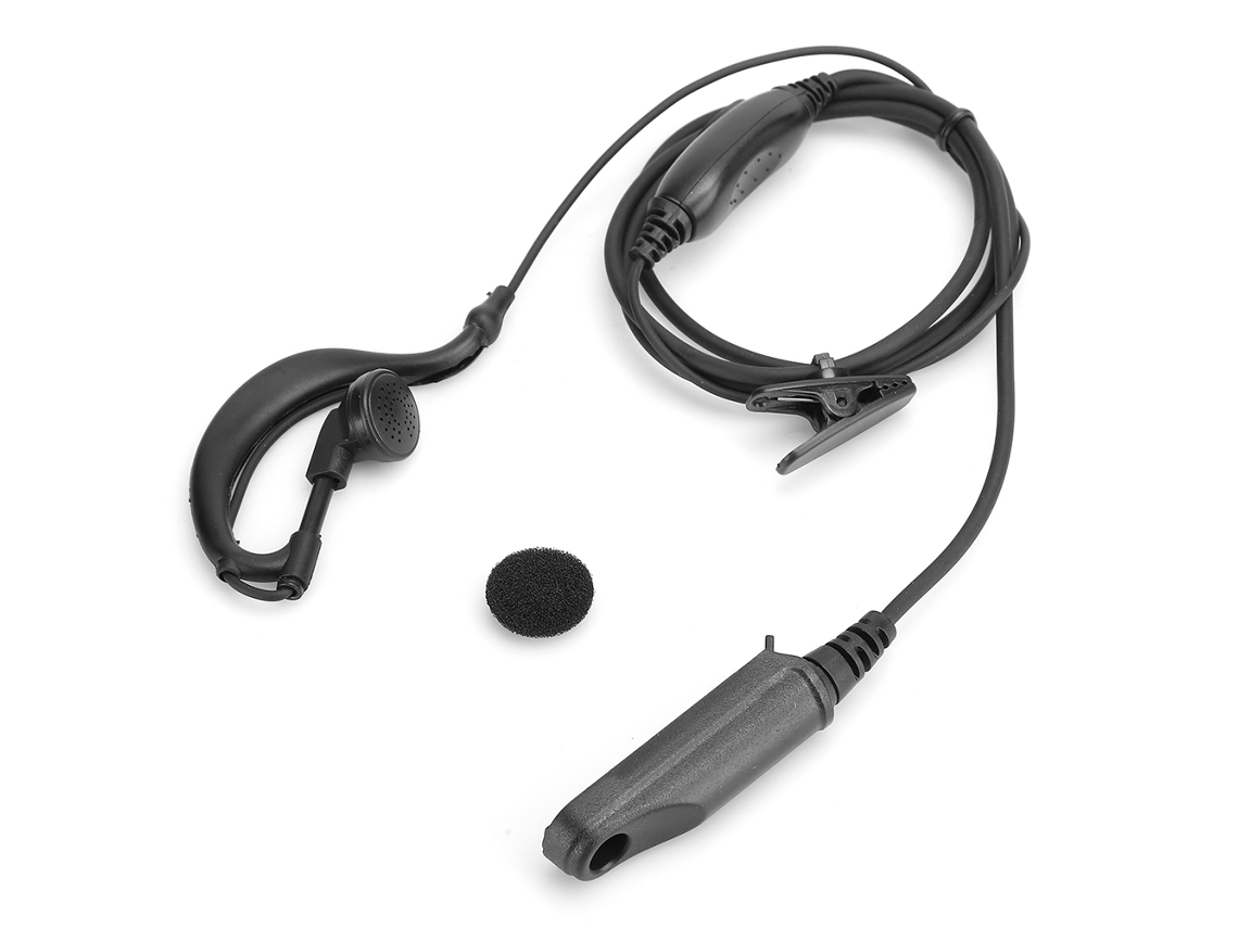 Radio bidireccional (micrófono de mano y auriculares externos)