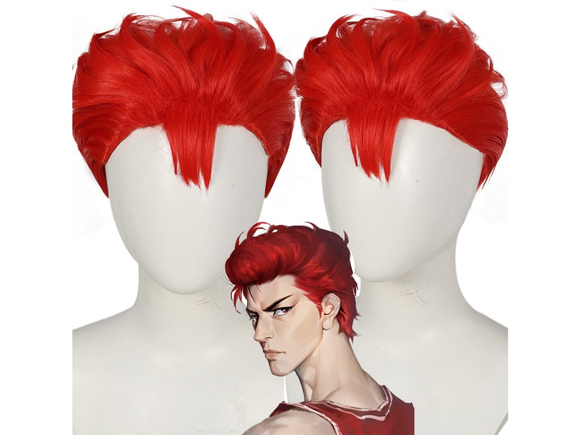 Peruca De Cosplay Sakuragi Kaido | Cabelo Ruivo Curto, Estilo Anime, Imprescindível Para Fãs De Arremessadores De Basquete