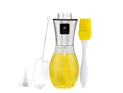Botella De Vidrio Portátil De 200 Ml Para Inyectar Aceite, Ideal Para La Cocina, Ensaladas, Barbacoas Y Repostería, Con Accesorios.