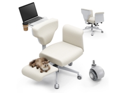 Silla multifunción Newtral FF A Freedom X con reposabrazos color albaricoque Posturas para sentarse Oficina Hogar Cómoda
