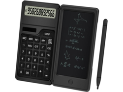 Calculadora inteligente portátil con bloc de notas, alimentada por energía solar y pilas, ideal para oficina y usos científicos. Modelo T3. Sfushos