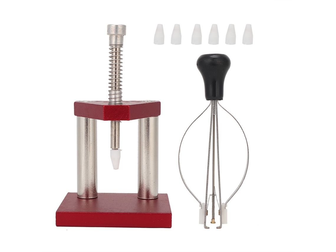 Herramienta De Reparación Para Reloj De Cuarzo Con Correa De Cuero Moderna Y Sencilla (azul Claro).