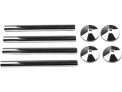 8 Tapas Para Tubos De Radiador De 15 Mm Para Baño, Efecto Cromo,