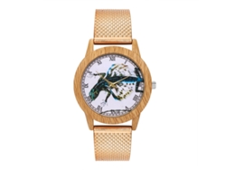 Reloj Unisex Para Parejas Con Correa De Silicona, Esfera Redonda, Movimiento De Cuarzo, Oro Rosa.