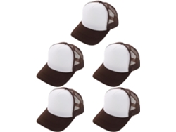 Conjunto De 5 Bonés De Beisebol Unissex Ajustáveis Em Poliéster Respirável Para Estilo Outdoor.